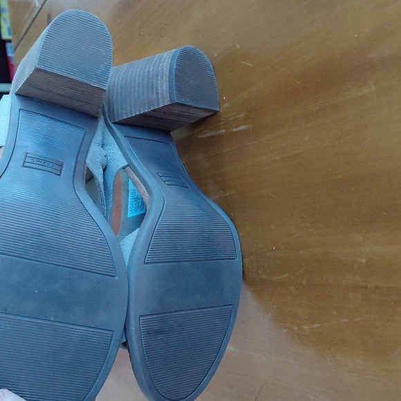 Toms Majorca Cutout Beige Suede Sandal Size 9 - Picture 6 of 8